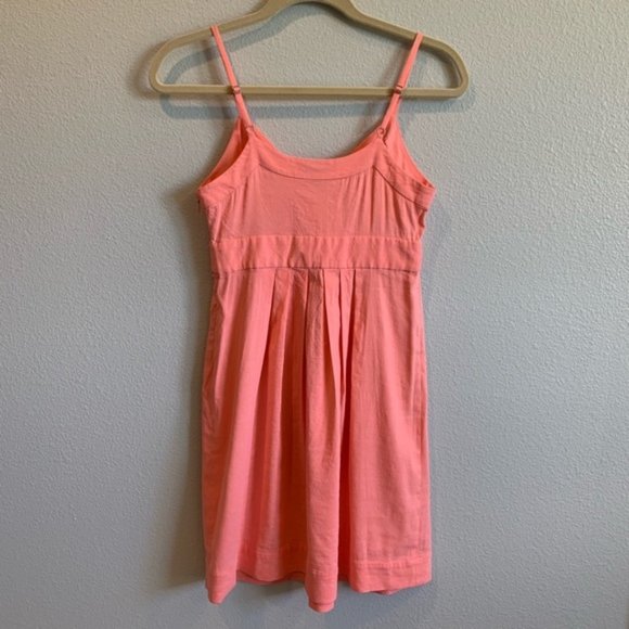 Theory "Miga" Pink Linen Spaghetti Strap Dress - Picture 6 of 8